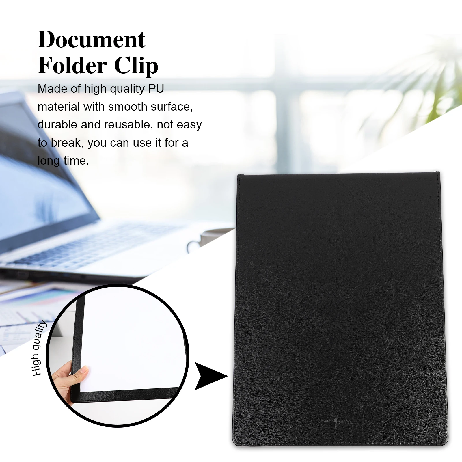 

File Folder Drawing Writing Pad A4 Clip Board Holder Clipboard PU Tablets Document
