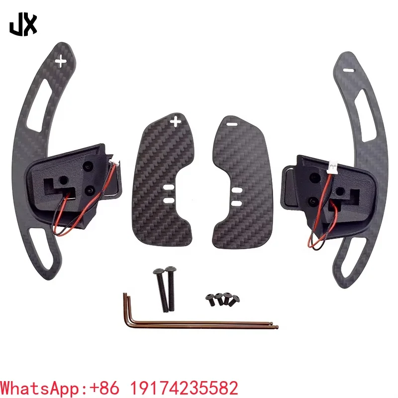 For VW Golf 7 MK7 GTI R Scirocco R Car Steering Wheel Paddle Shift Extension Carbon Fiber Magnetic Paddle Shifters Replace St