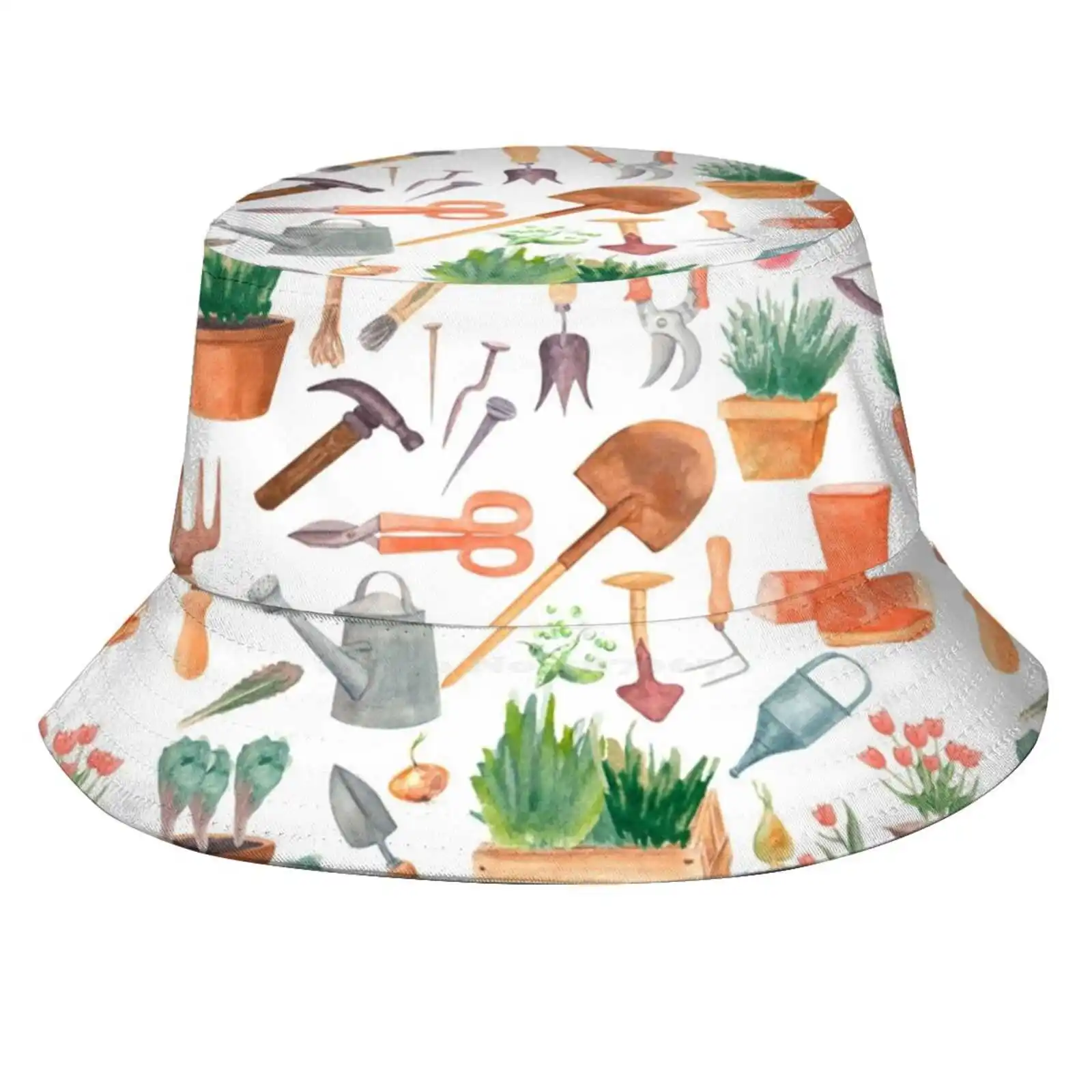 Tuingereedschap Patroon | Tuinuitrusting Zonnekap Visser Muts Emmer Hoeden Tuingereedschap Handgereedschap Benodigdheden Planten Water