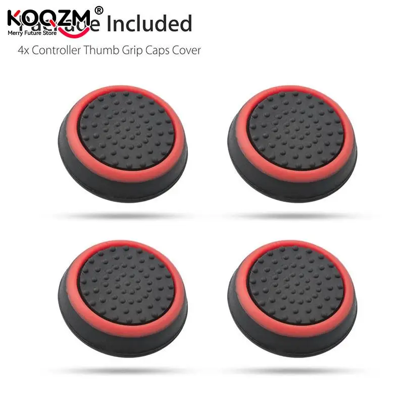 4pcs Silicone Analog Thumb Stick Grips Cover For Xbox 360 One Playstation 4 For PS4/PS3 Pro Slim Gamepad Cap Joystick Cap Cases