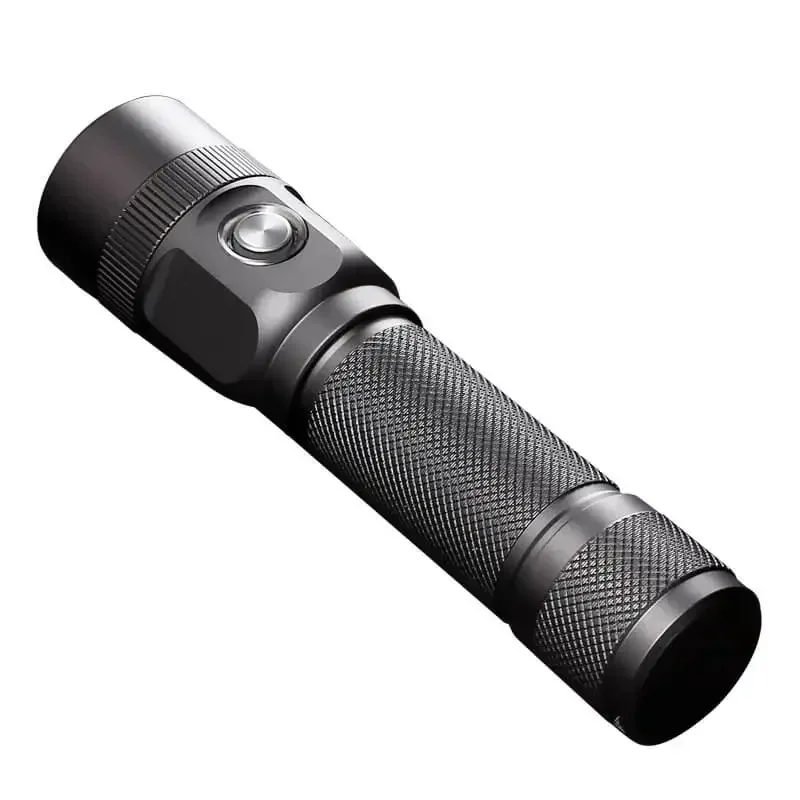 Jetbeam 2MS EDC LED Lanterna Tática USB-C Recarregável Resistente à Água EDC Lanterna 2000 Lumens Tocha Preta