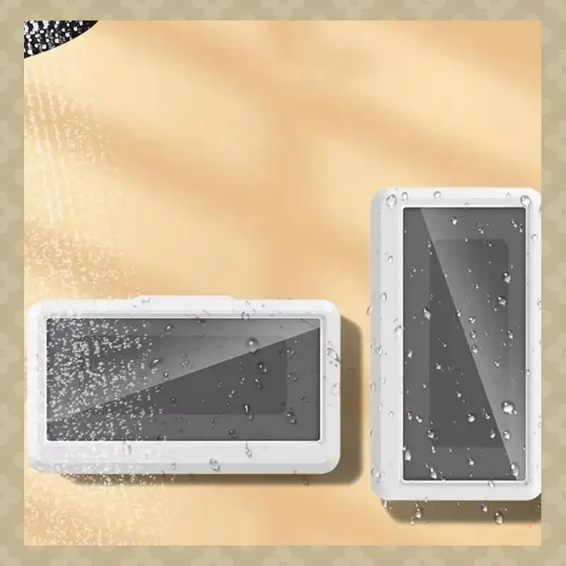 

AB45 Водонепроницаемый домашний настенный держатель для телефона Коробка для душа Герметичное хранилище Forsmartphones Черный