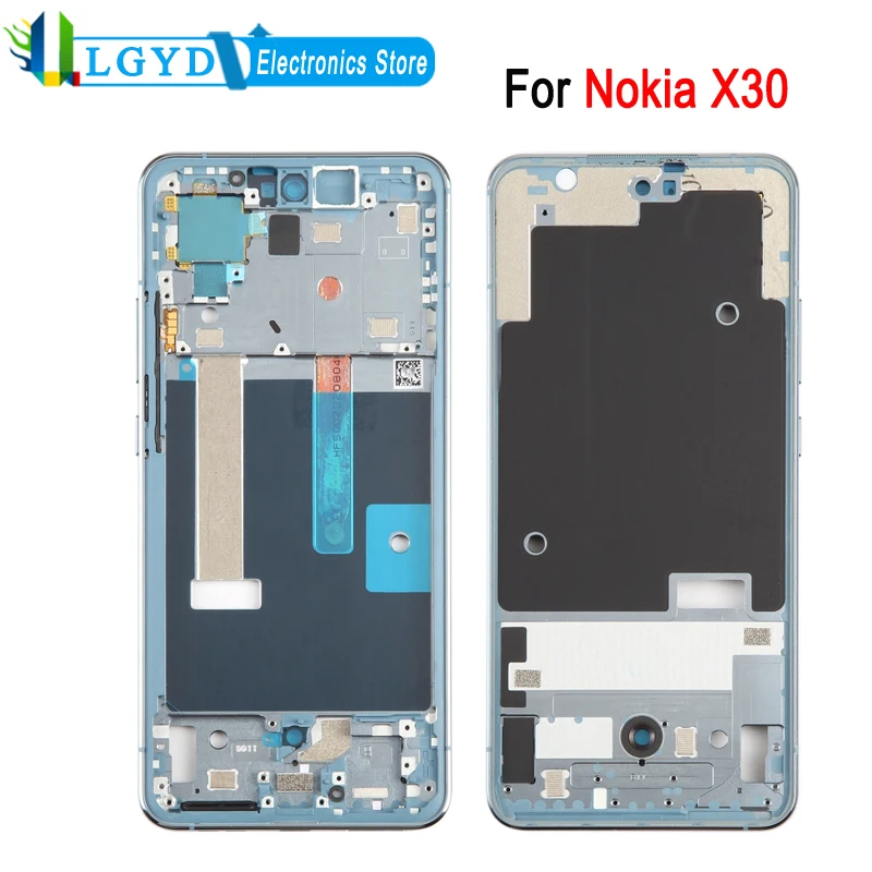 

Original Front Housing Frame For Nokia X30 Phone LCD Bezel Plate Replacement Part