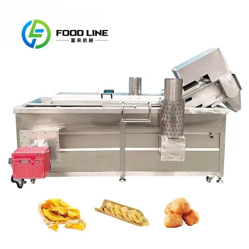 Catering Commercial Continuous Frying Machine Small Capacity Tank Suits Hotel Central Kitchen Fried Snack Mass Preparation Tasks