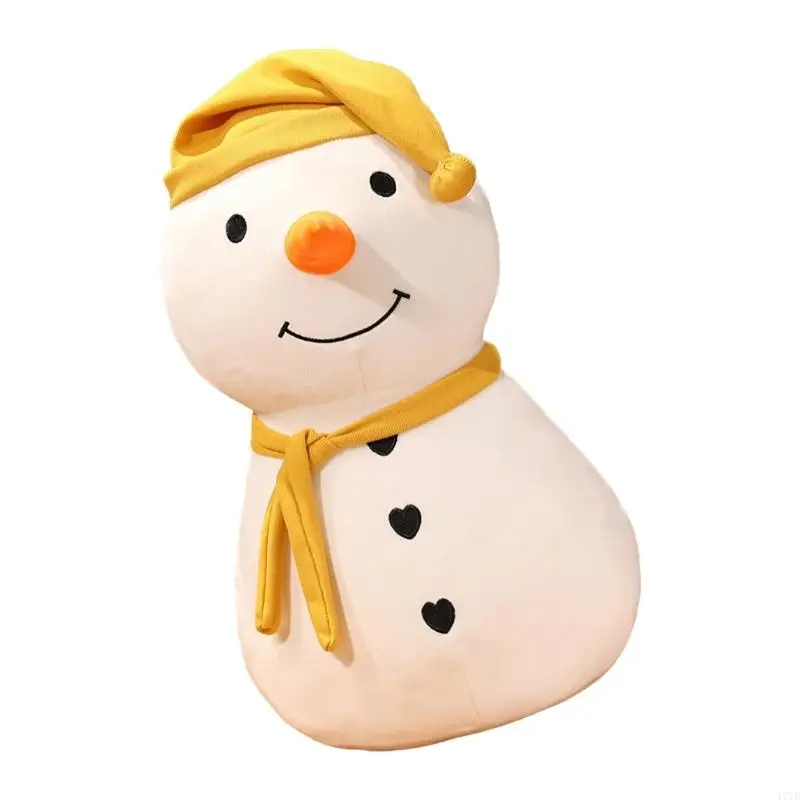 4X7D Multifunctional Snowmans Beanbag Sturdy Plush Toy Soft Cuddly Stuffed Playtimes Companion for Children Daily Use