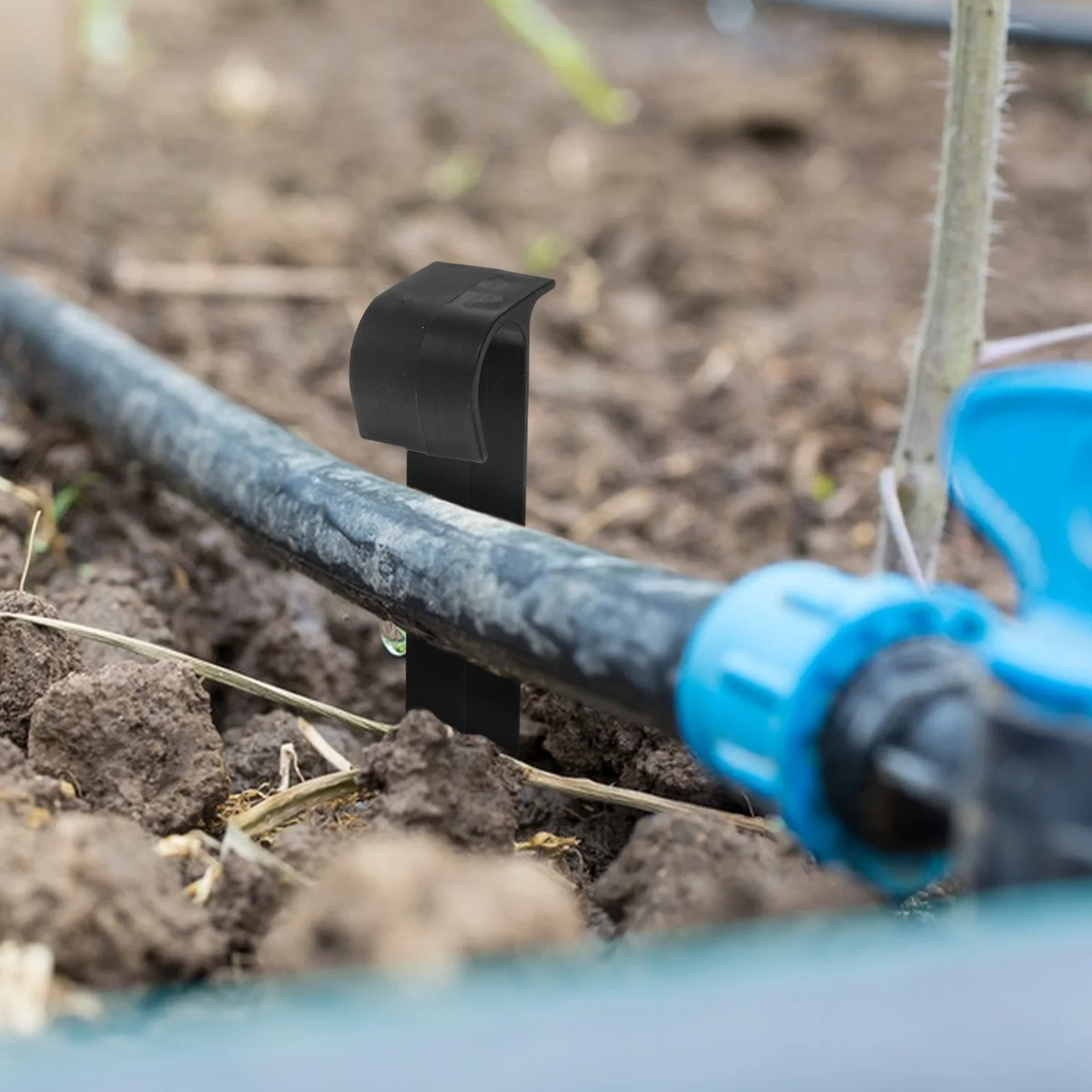 

10pcs Garden Stabilizer Plant Tubing Holder L-Shaped Stake Irrigation Drip Support Ground Insert Reusable Pp Material Easy