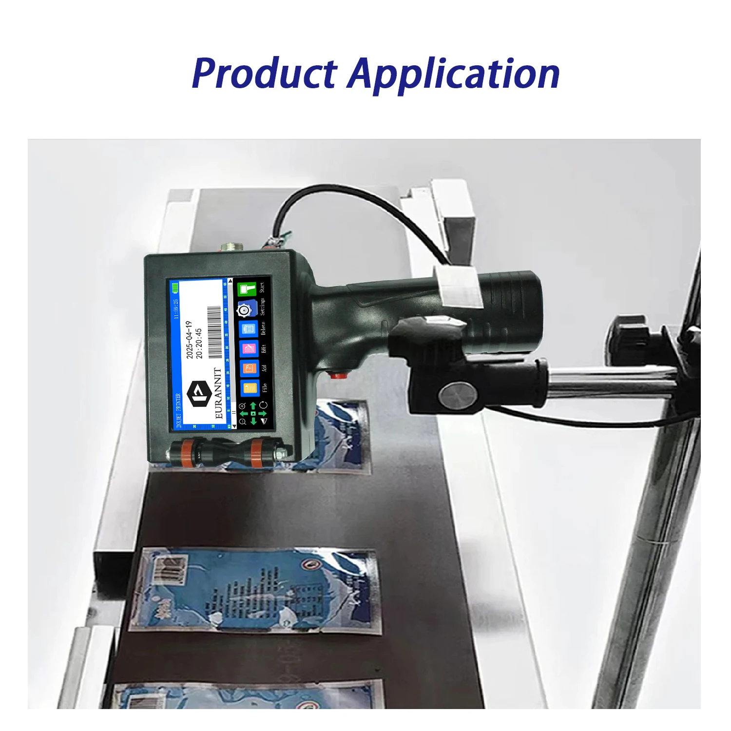 EURANNIT 60CM Wide MINI Conveyor Belt Aluminum Alloy Adjustable Speed Conveyor Belt Thermal Inkjet Printer Conveyor Accessories