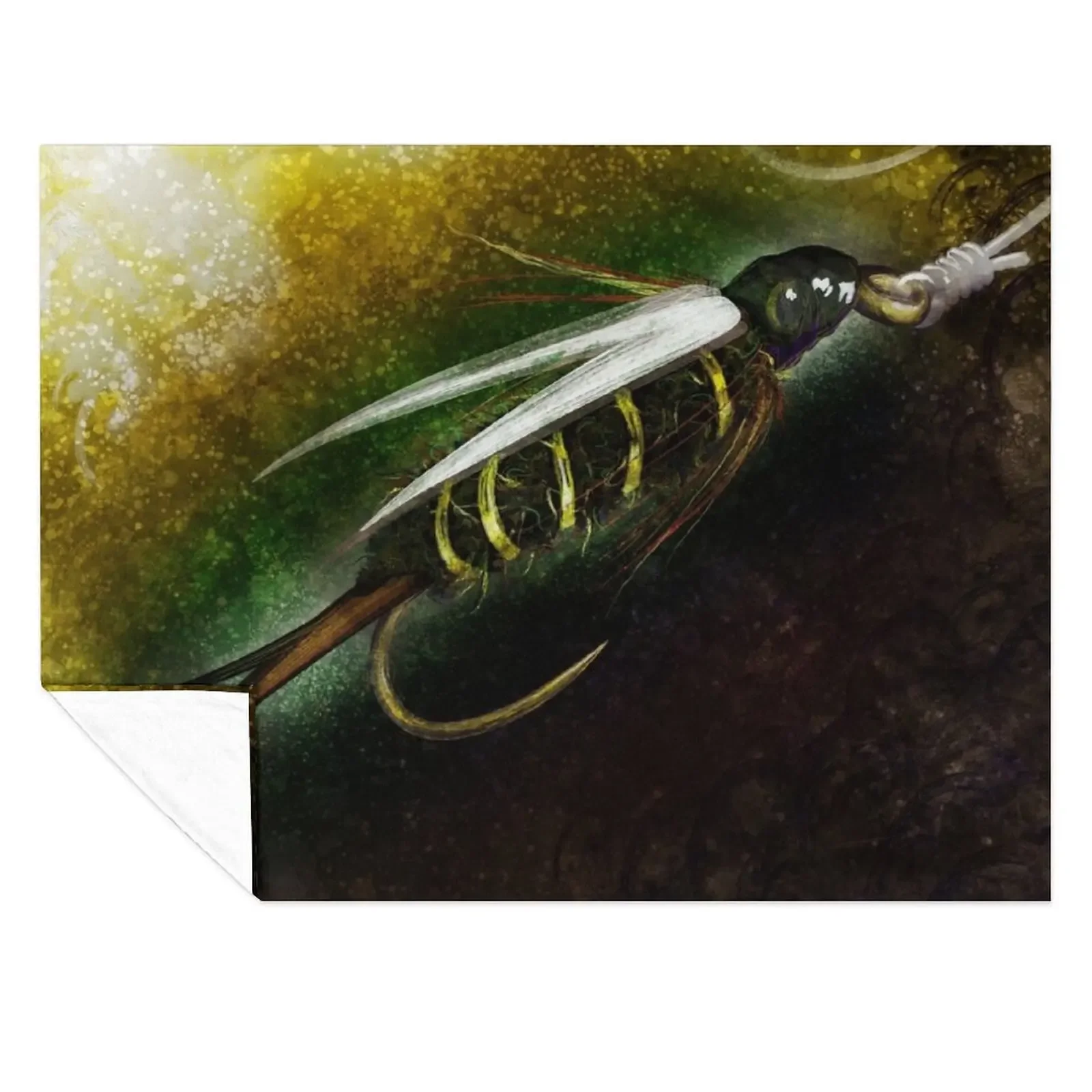 

Prince Nymph Fly Fishing Illustration Throw Blanket Sofa Quilt For Baby manga Sofa Throw Blankets