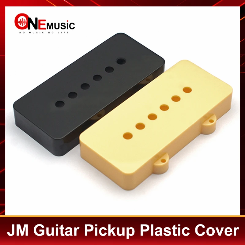

2Pcs Guitar Pickup Cover for JM Pickup Jazz Master Pickup Pole Spacing 10.23mm Plastic Cover Black/Cream/White