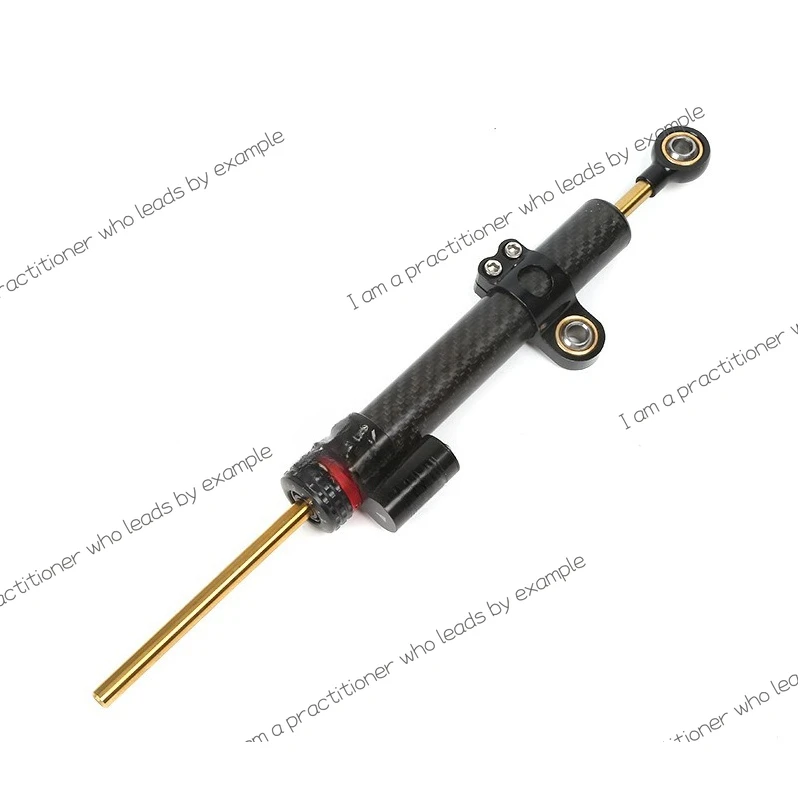 

Motorcycle Universal Extended Titanium Ruler Adjustable Black Steering Stabilizer Damper Balance Bar