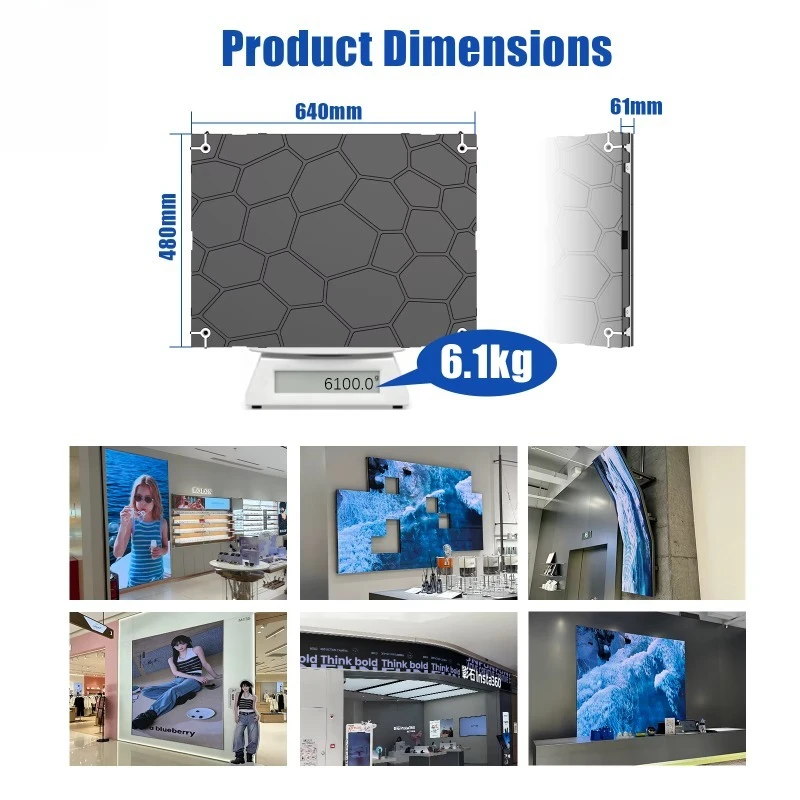 RX New Arrival Indoor P2.5 LED Screen Display LED Wall Panel Digital Sign Board Office Shop Window Display Mall Advertising