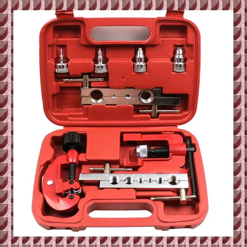 

A95G 8Pcs Copper Brake Oil Pipe Repair Kit 3-19Mm, Double Flaring Mold Cutter For Pipe Cutting And Flaring