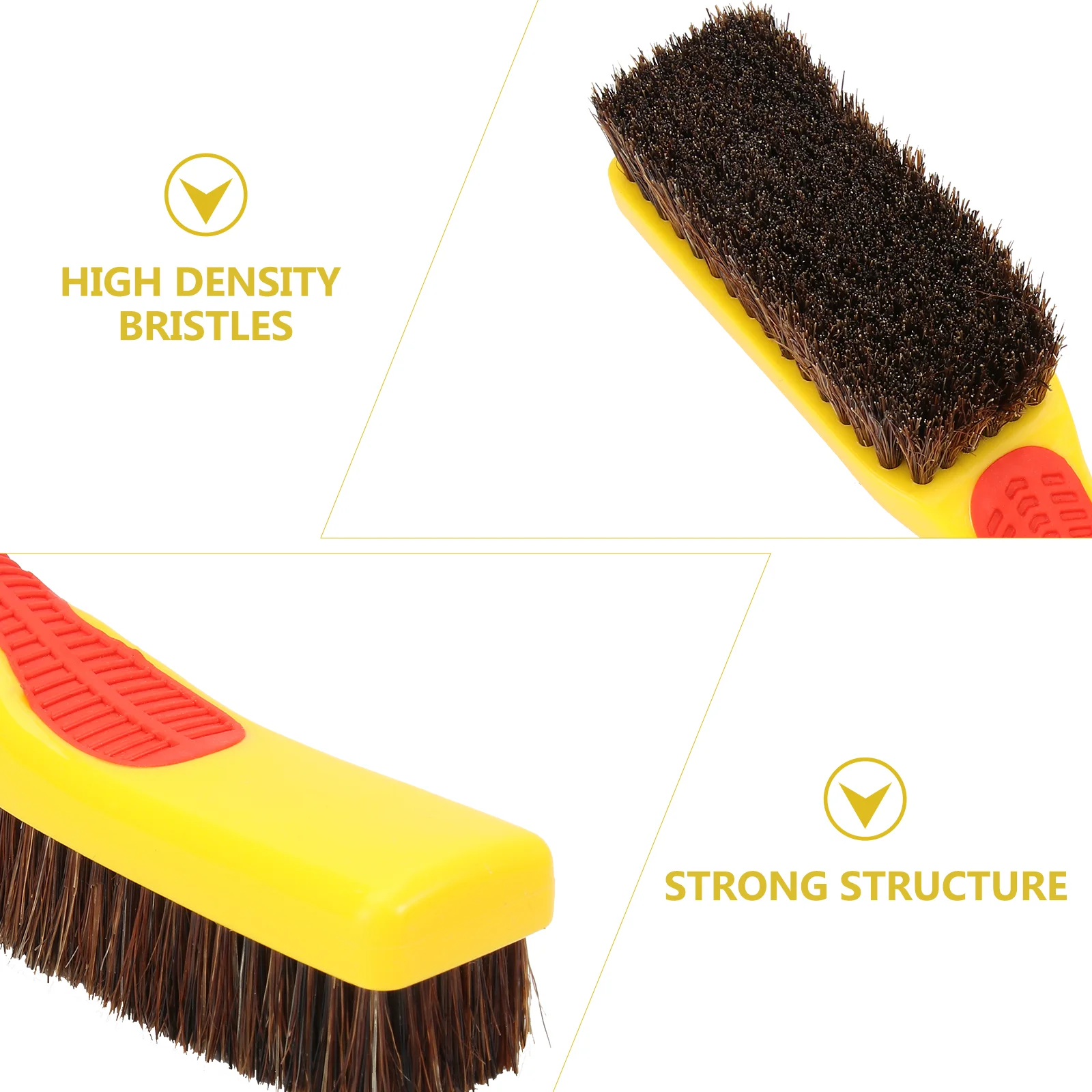 High Density Hair Brush Man Window Cleaner Silica Gel Car Scrubber Bristles with Handle