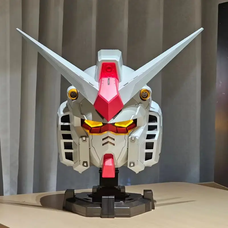 Ganso Yuanzu Rx-78-2 Comic Exhibition Cosplay Helmet Wearable Luminous Version Desktop decoration Boy Trendy toys Collectible