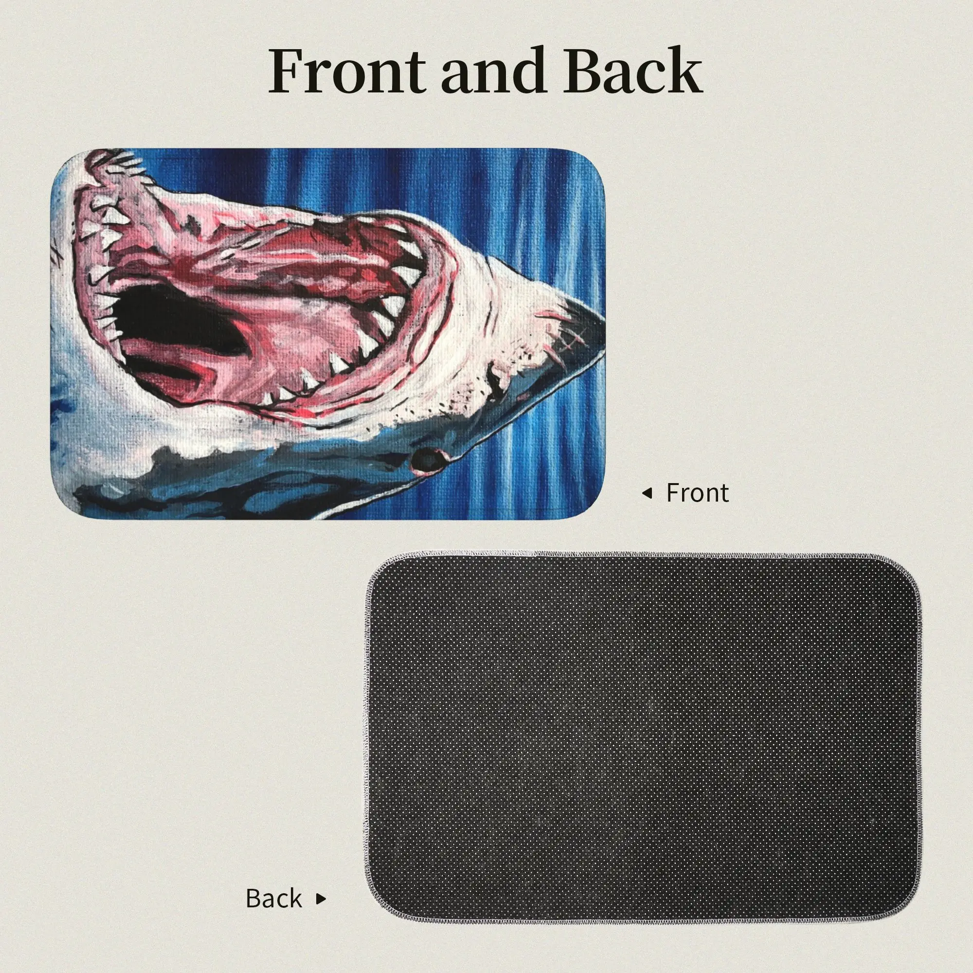 3D Illusion Fish Shark Front Door Mat Anti-Slip Indoor Welcome Waterproof  Doormat Floor Bathroom Entrance Rug Carpet Footpad