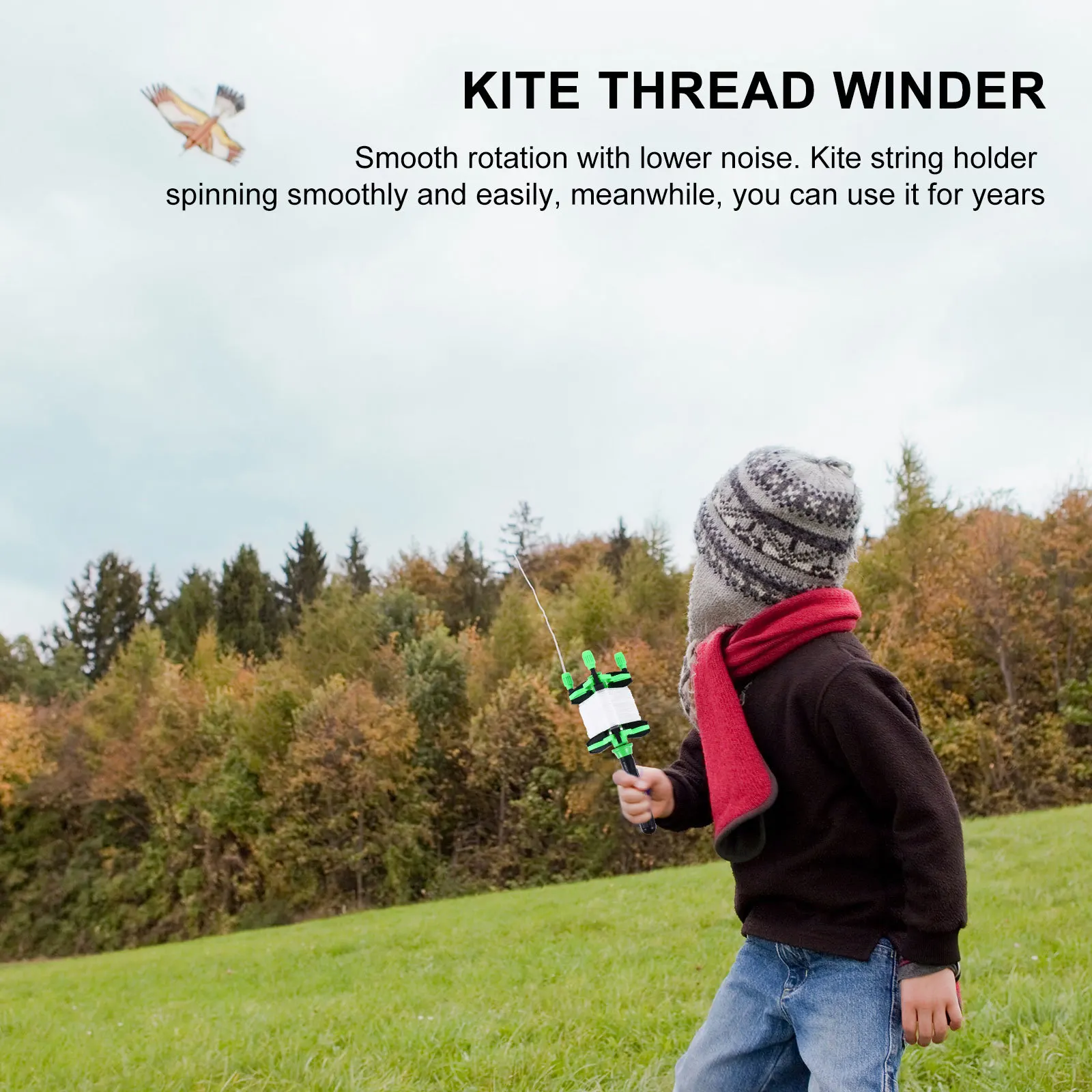 Kite Thread Winder Plastic Line Board Opgewaardeerd ontwerp voor kinderen Volwassenen Soepele rotatie Hoge weerstand Scratch Drop Impact