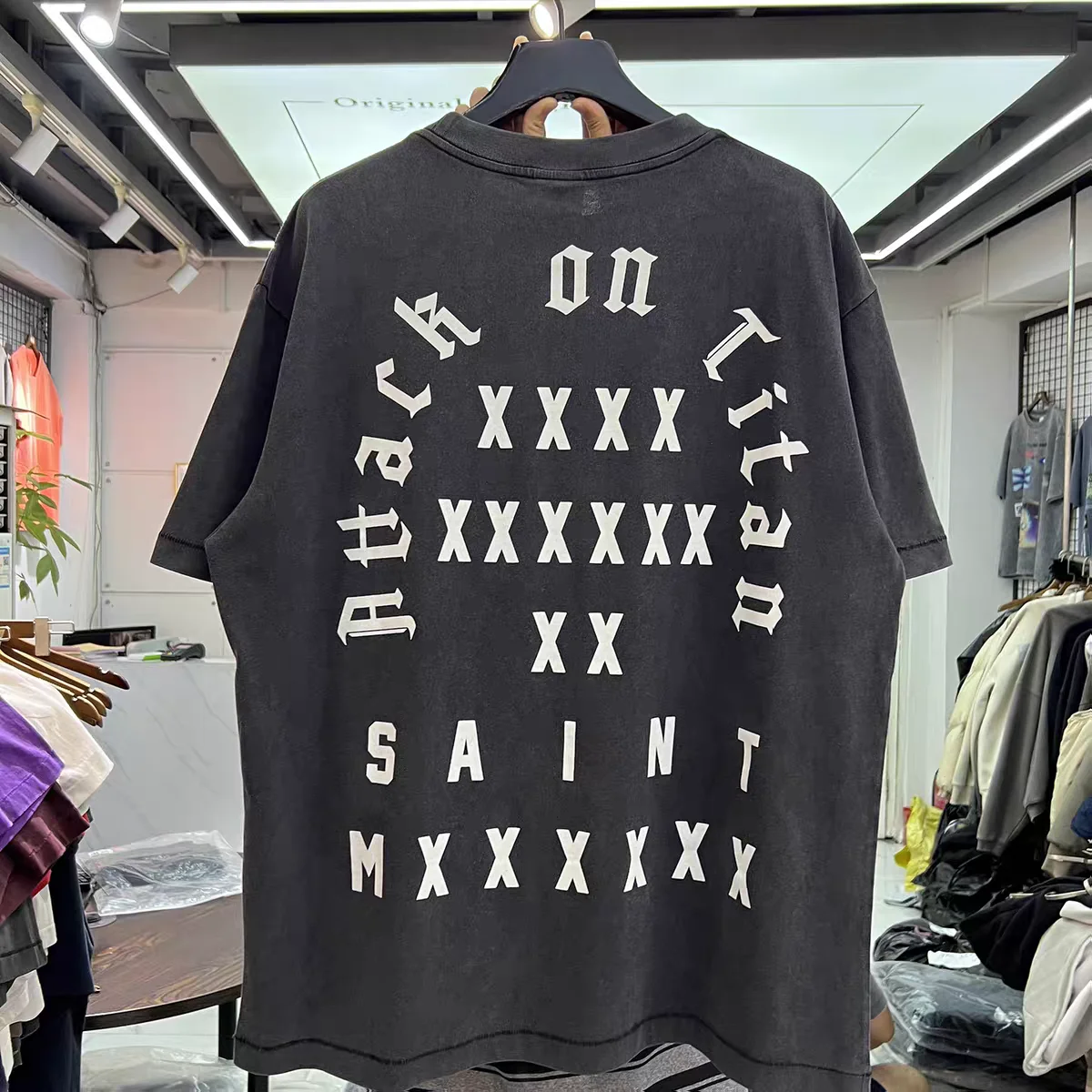 SAINT Vintage Attack Giant Joint SS26 T Shirt Men Women Tee Tops T-Shirt