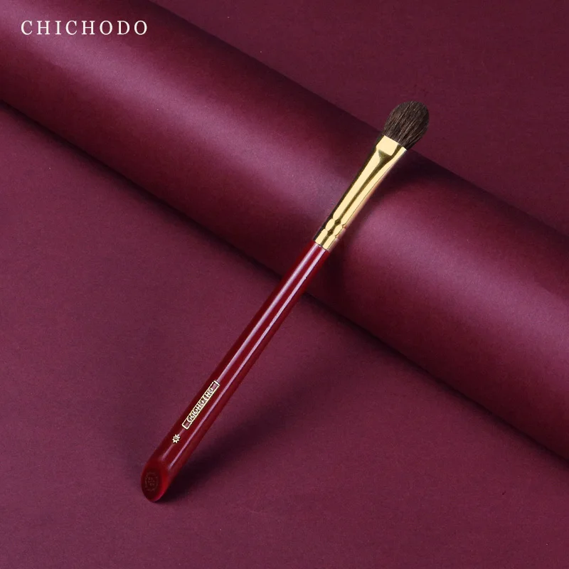 CHICHODO Luxury Makeup Brush  Large EyeShadow Brush High Quality Soft Natural Animal Hair Brush -Red Rose Series 017