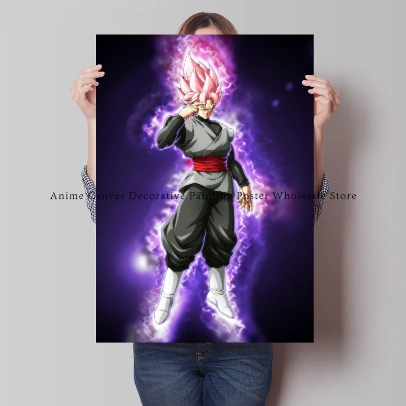 Bandai-clássico anime dragon ball z impressões de lona, cartaz, figuras, majin, bu, beerus, casa, quarto, parede de bar, arte vintage, decoração