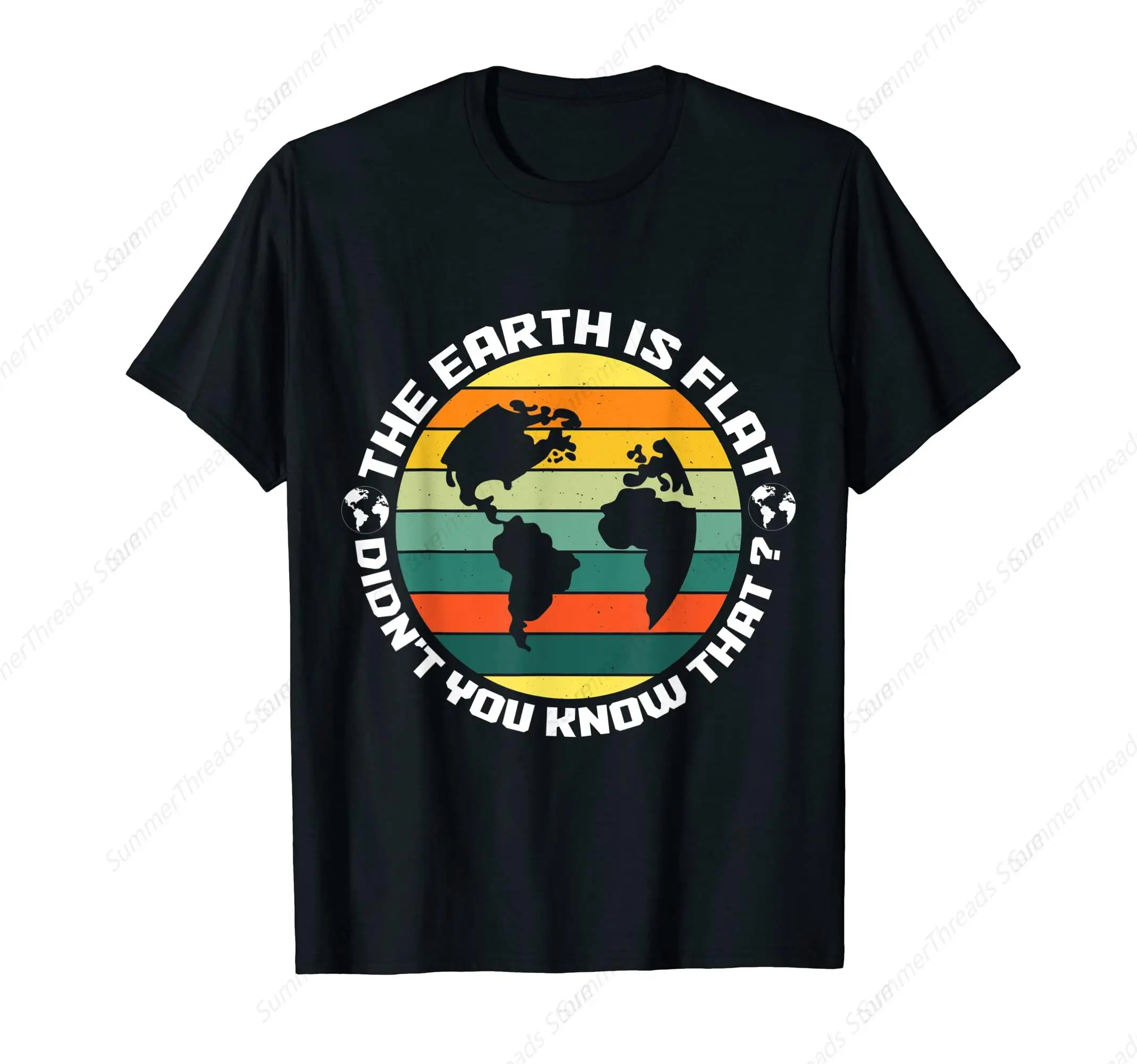 The Earth Is Flat Ask Me How Funny T-Shirt