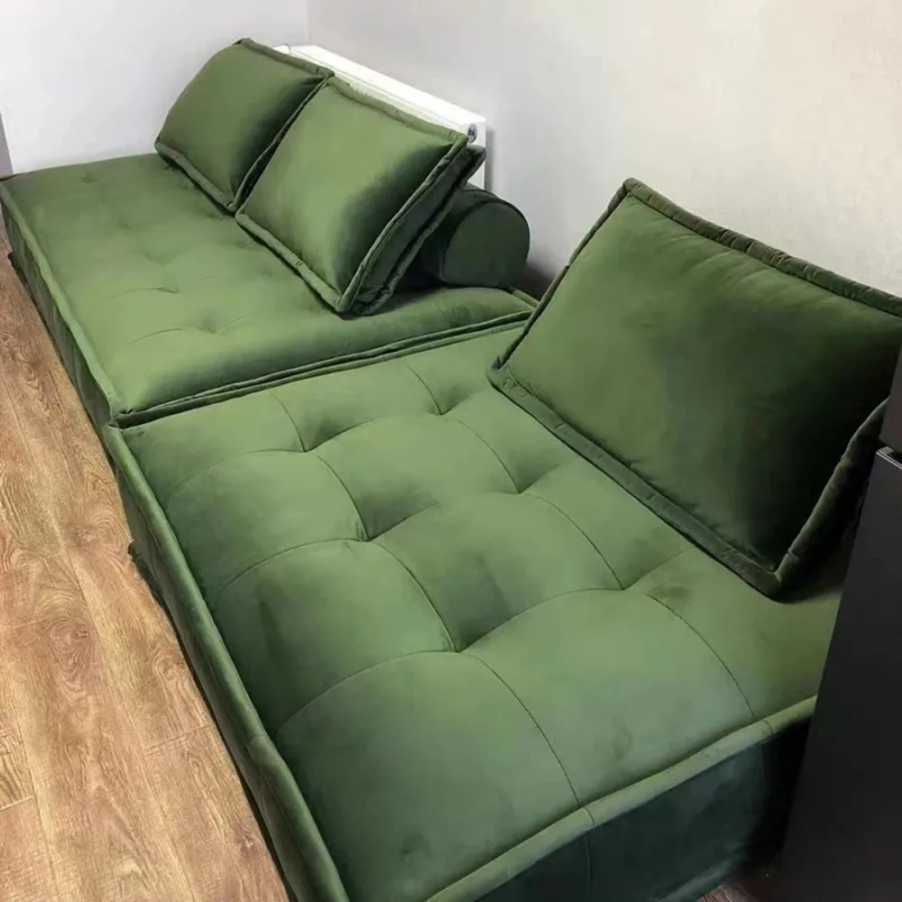 Matowa technologia Sofa materiałowa Nordic modułowa kanapa bankietowa na całe ciało niebieska fabryka czytania dostosowana sofa Muebles dom