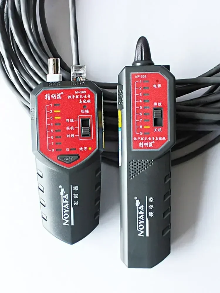 NOYAFA Draadnetwerk Telefoonkabeltester met anti-jamming voor RJ45 RJ11 NF-268