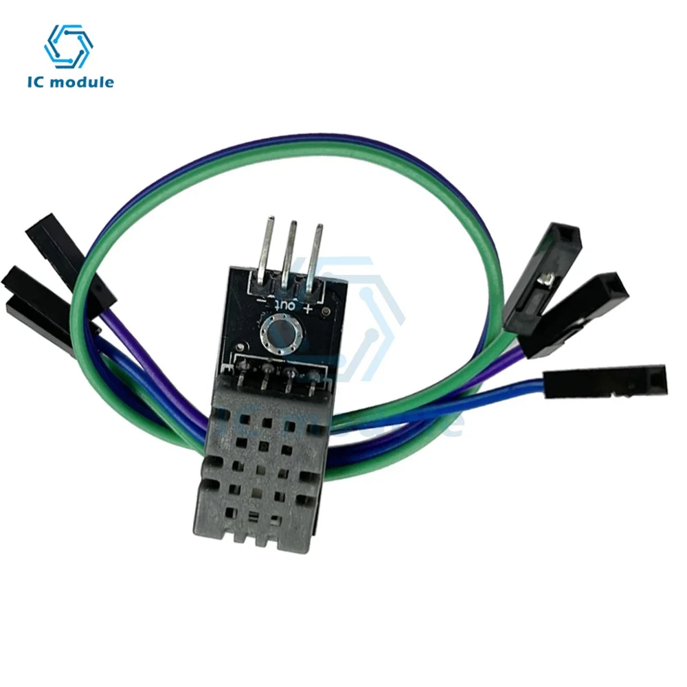 DHT11 Temperature Humidity Sensor Module Digital Temperature Humidity Sensor 3.3V-5V with Wires for Arduino for Raspberry Pi