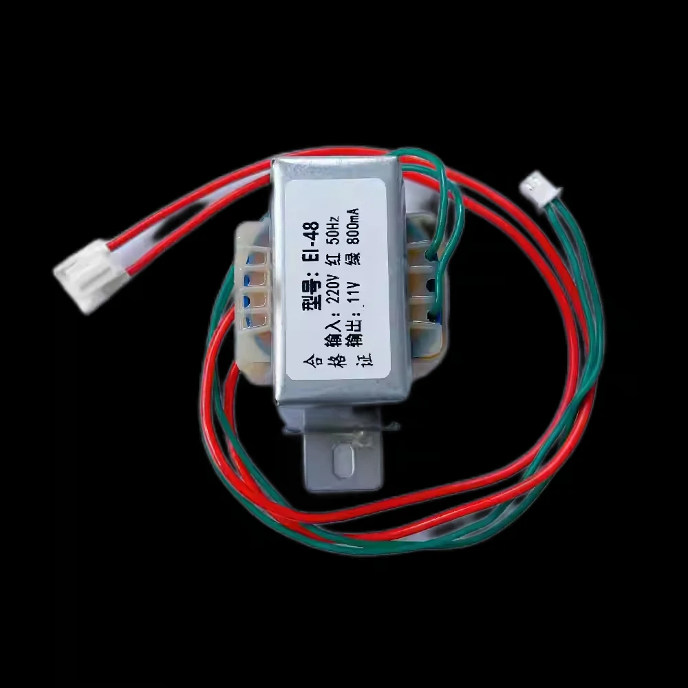 1Pcs AC 220V To AC 11V 800mA 550mA  EI48 Air Conditioning Transformer External Cabinet Main Board 8W Pure Copper Enameled Wire