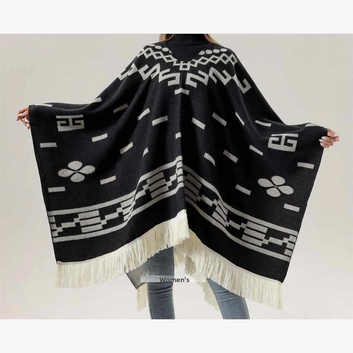 

Retro Wild West Cowboy Performance Costume oulder awl for Men And Women Polyester Fiber Fringed Tassel Multifunctional awl