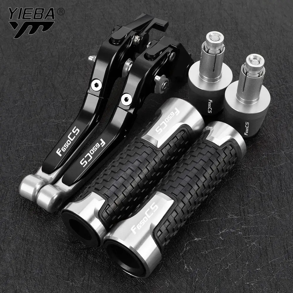 

For BMW F650CS F650 F 650 CS SCARVER 2003 2004 Motorcycle Adjustable Brake Clutch Levers Handlebar Handle Bar Ends Grips Caps