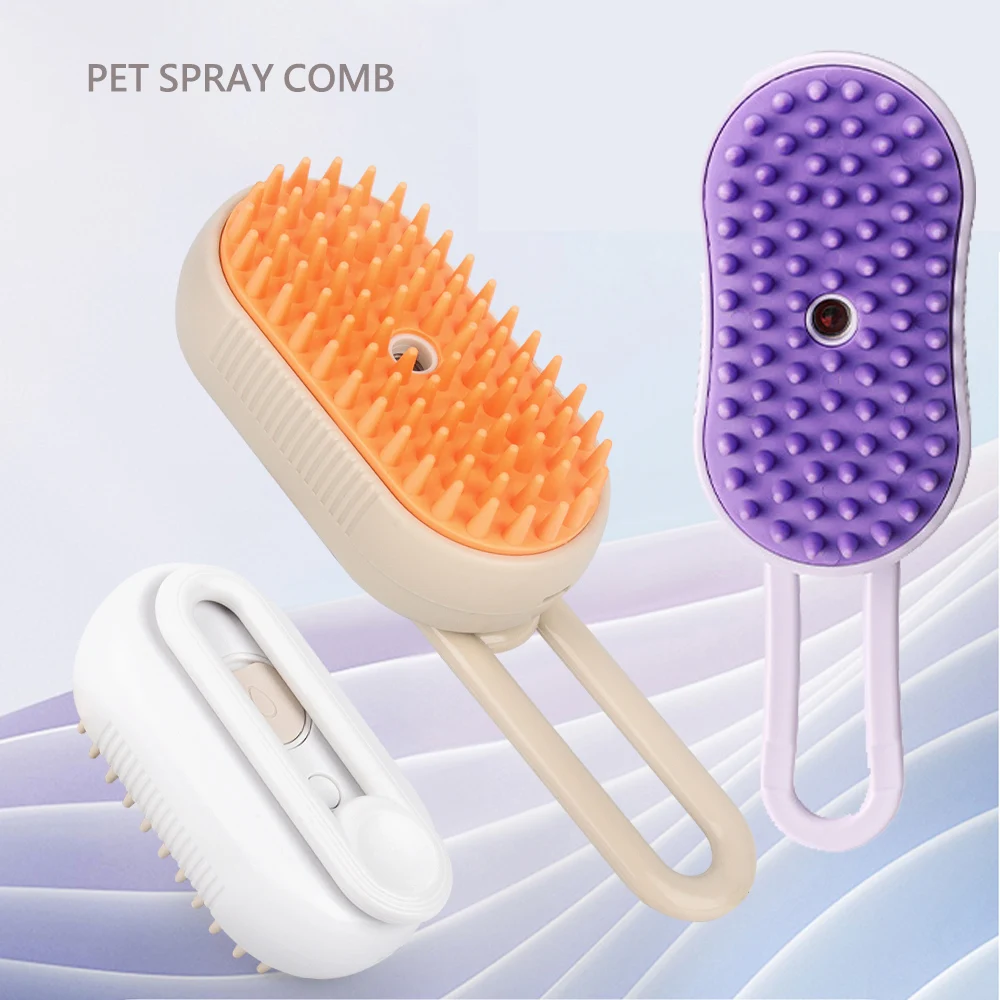 Innovador peine para el cuidado de perros y gatos, se puede pulverizar, cepillo para mascotas para perros pequeños, utensilio para eliminar el pelo de mascotas, peines, accesorios para gatos