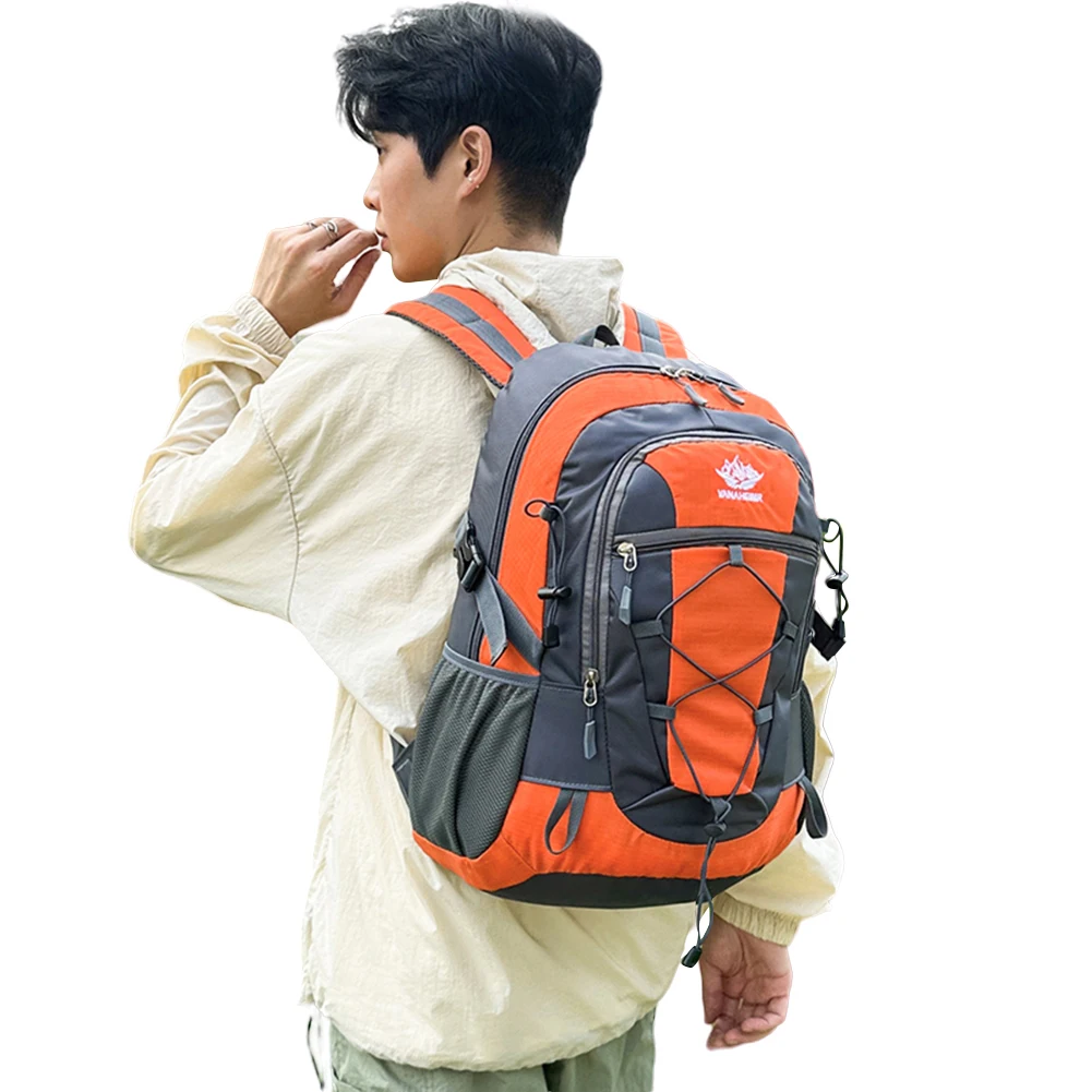 Hiking Backpack Nylon Backpack Multifunctional Outdoor Sports Backpack Large Capacity Lightweight Daypack Traveling Rucksack