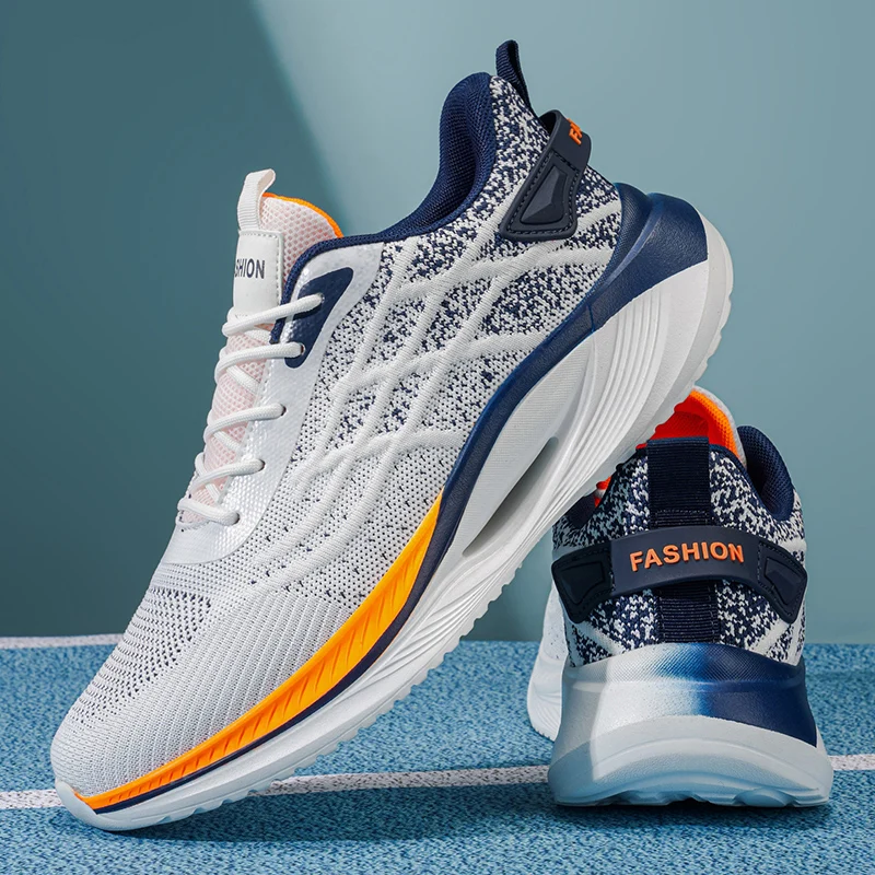 

Men's Mesh Breathable Casual Sneakers Summer New Lightweight Soft-sole Anti-slip Outdoor Racing Running Shoes Speed Sports Shoes