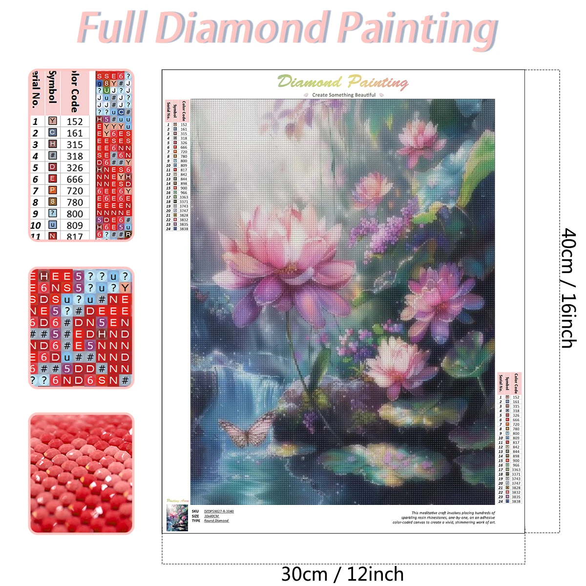 RUOPOTY 5D Full Square Diamond Painting Flower Rose DIY Embroidery Sets Modern Daisy Handmade Products For Interior Home Decor