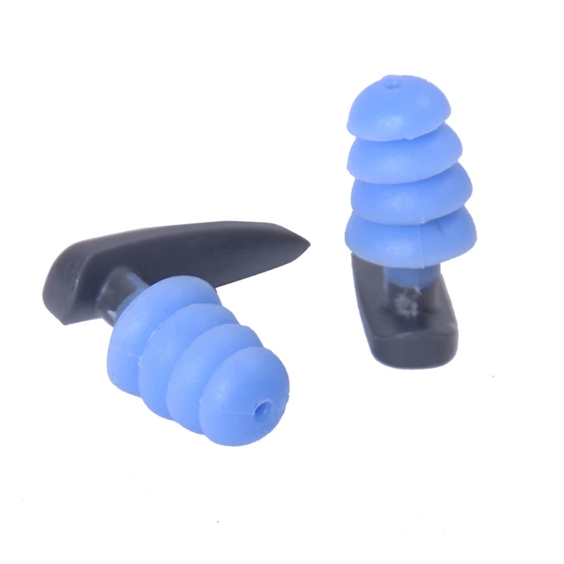 Bouchons d'oreille natation en Silicone souple, confortables, étanches, antibruit, réutilisables, pour Protection des