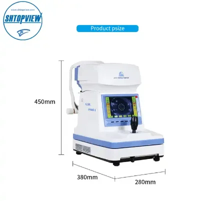 SHTOPVIEW Optical Instrument Auto Refractometer without Keractometer  SJR-9900A with 7