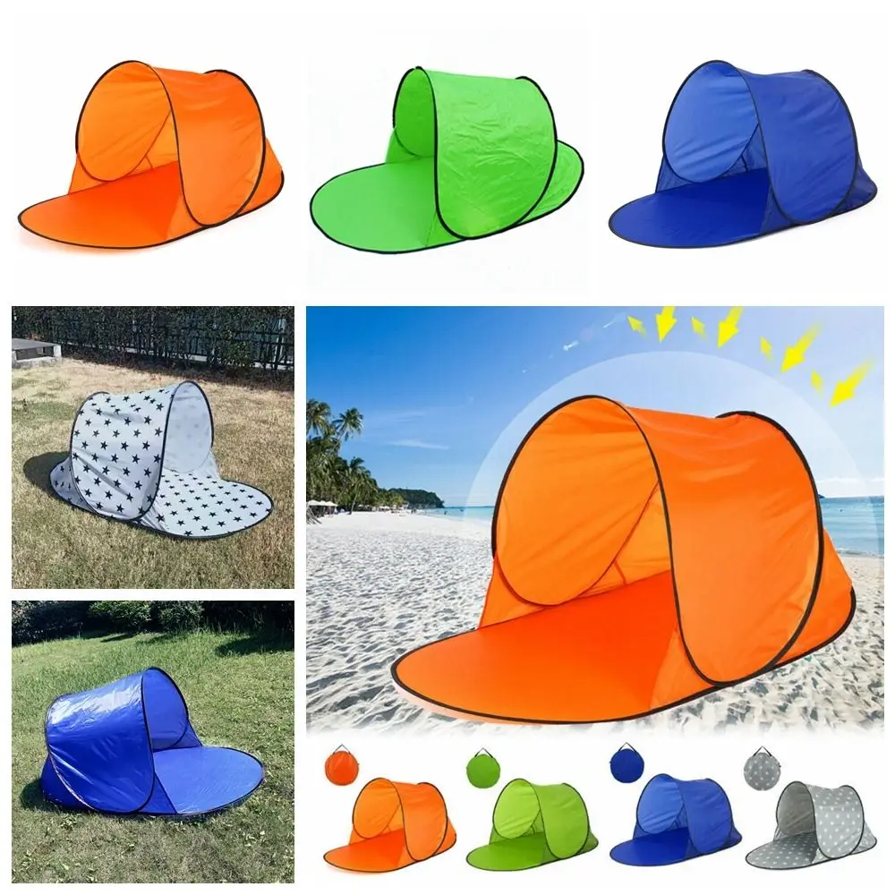 Summer UV-proof Uv-proof Beach Tent Ultra-light Single Layer Leisure Tent Water-resistant Sunscreen Instant Pop-up Tent Sea Park