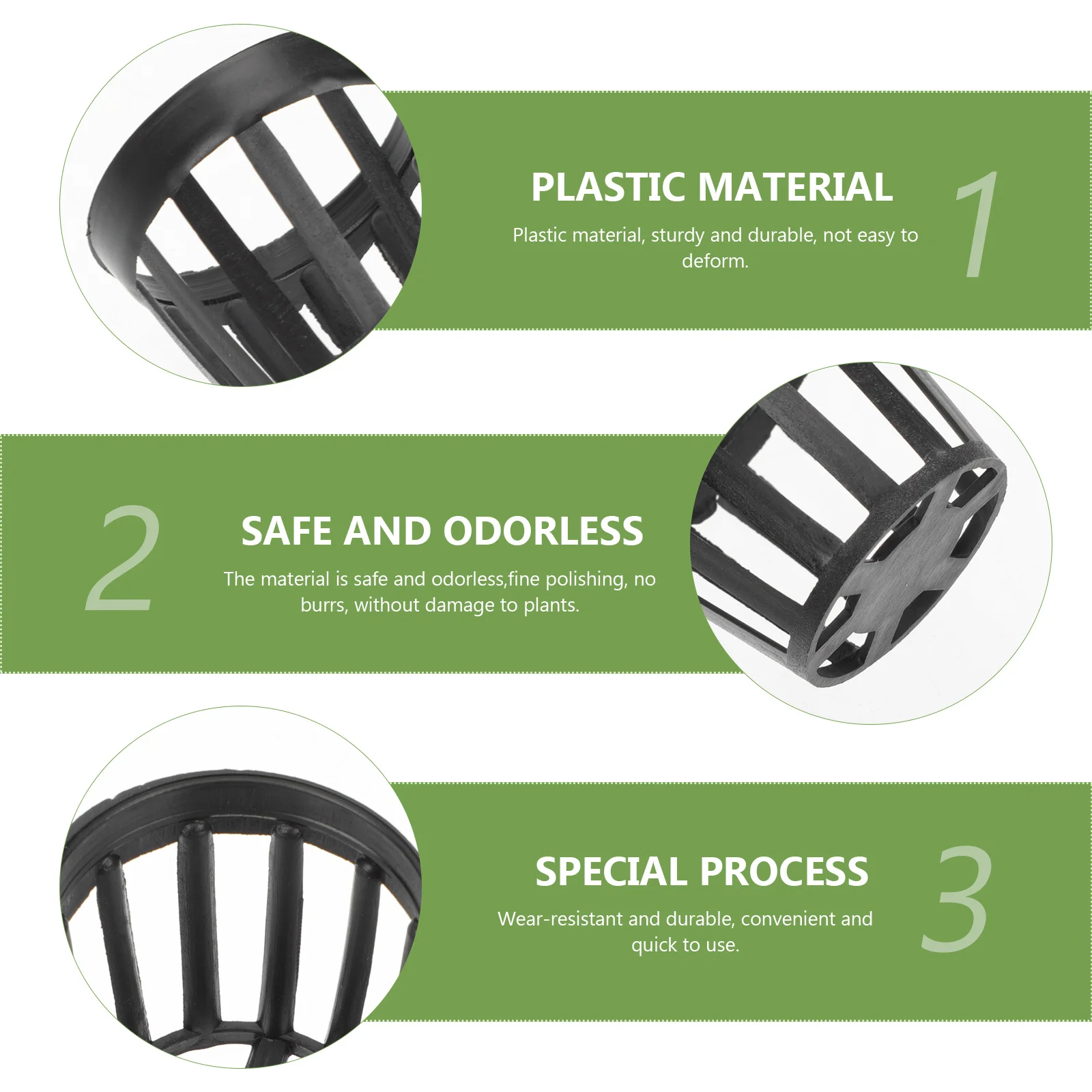 

50Pcs Fish Tank Planting Basket Plastic Hydroponic Basket Reusable Durable Aquarium Water Plant Pot Fish Tank Supplies