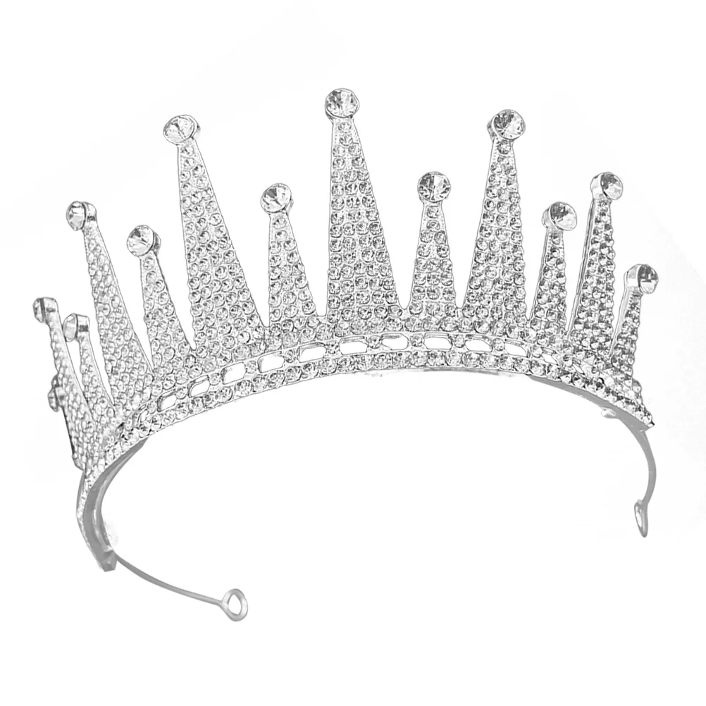 Tiara dla nowożeńców Urodzinowa korona Tiary dla kobiet Akcesoria do włosów Akcesoria ślubne Rhinestone