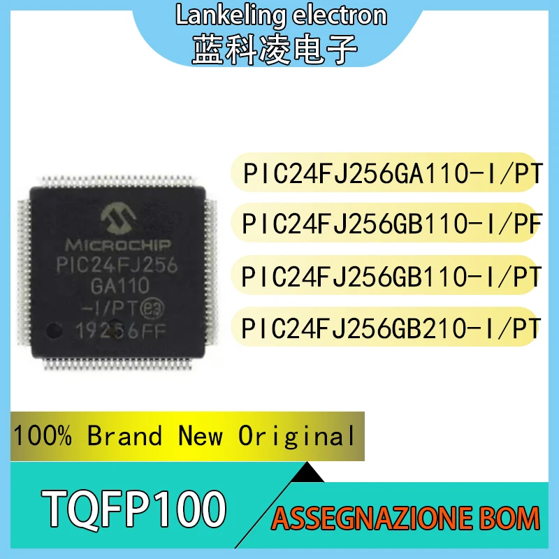 

PIC24FJ256GA110-I/PT PIC24FJ256GB110-I/PF PIC24FJ256GB110-I/PT PIC24FJ256GB210-I/PT Integrated circuit TQFP100 chip