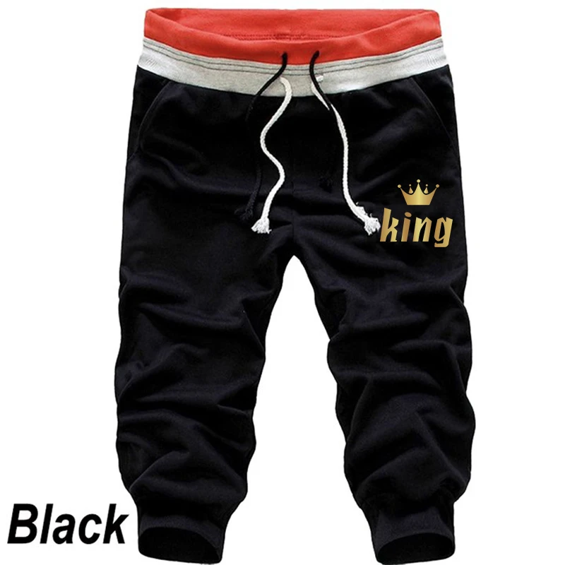 Men's sports shorts, jogging pants, casual sports and fitness solid jogging pants, men's sports pants