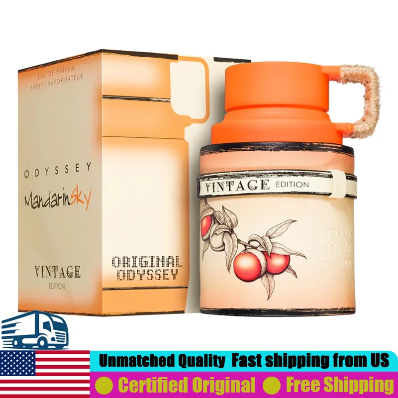 

Armaf Odyssey Mandarin Sky Vintage Eau de Parfum 3.4 Oz Original Arabic Perfumes Premium Warm Oriental Spicy Unisex Perfume Spray 100ml Portable Lasting Pheromones Cologne Cozy Woody Amber Fragrance for Fall Winter Evening & Casual Gatherings