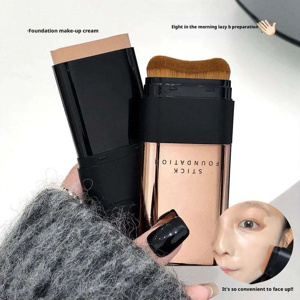 Eraser Foundation คอนซีลเลอร์ Stick Water Moist Light Gloss Natural Color Foundation ครอบคลุมสิว Dark Under-eye Circles Make Up