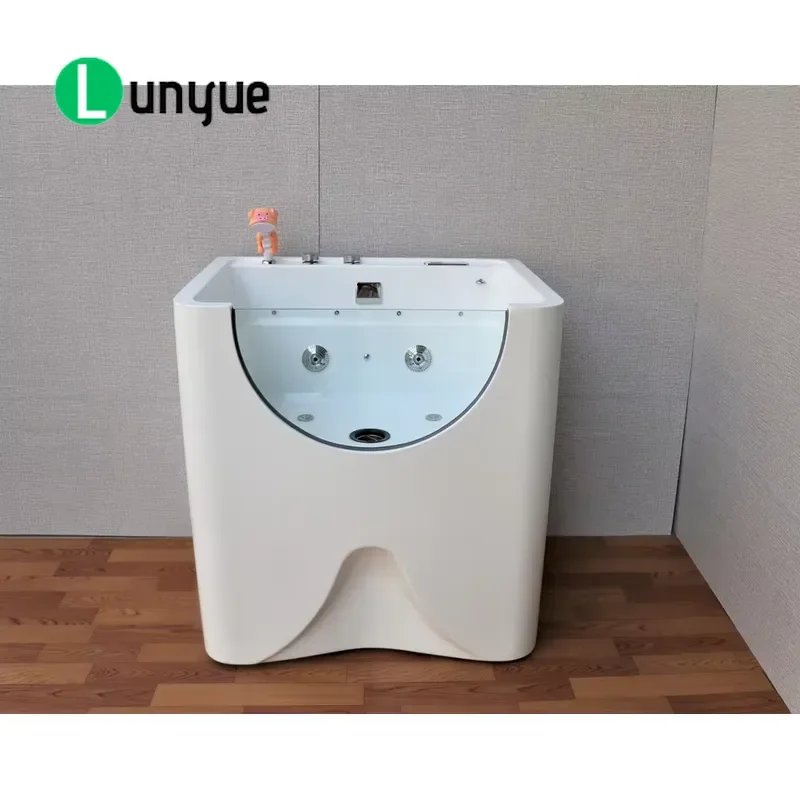 White Pet Bathtub with Massage Function for Dogs and Cats Home or Pet Hospital Grooming Shower Tub New Arrival