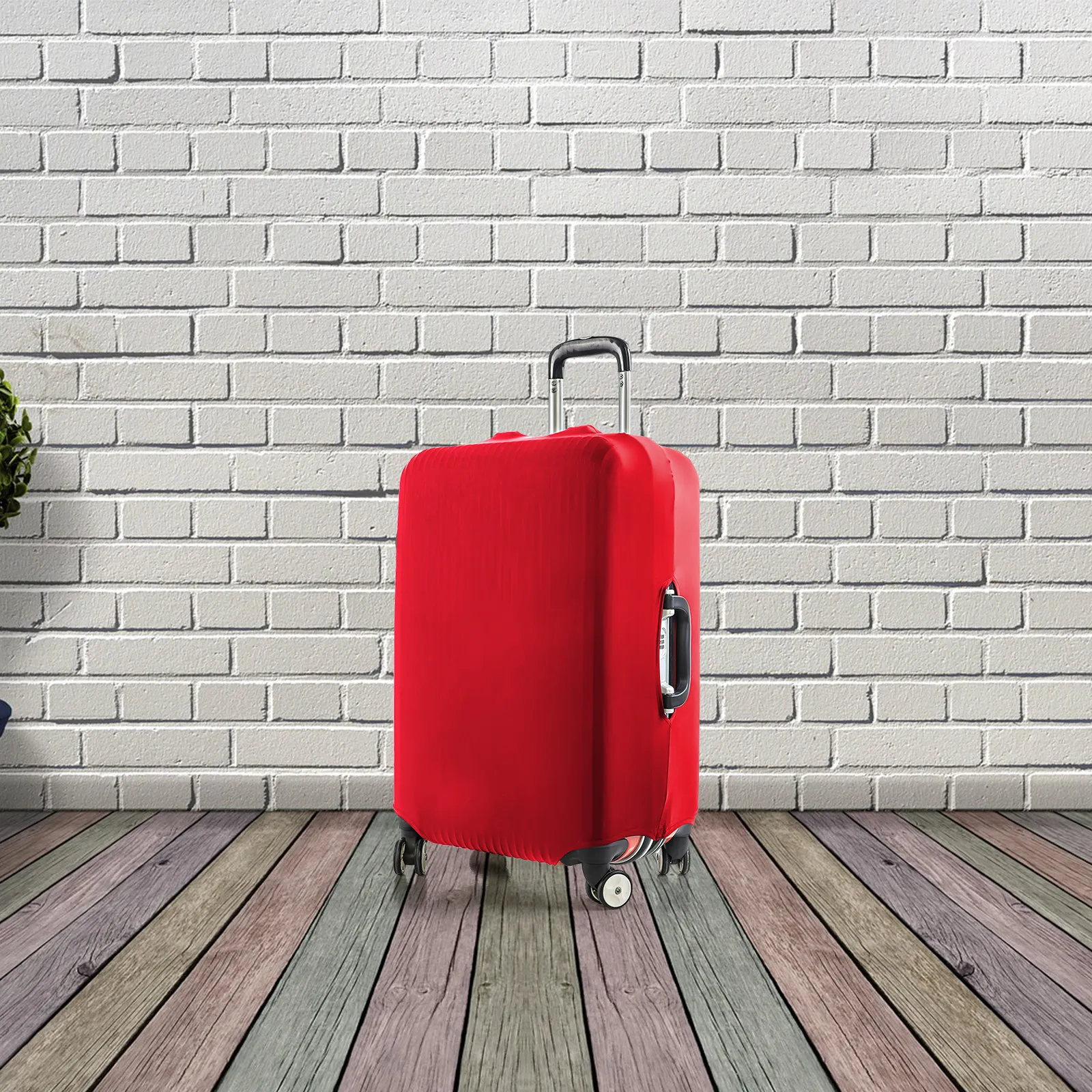 

Elastic Suitcase Cover Travel Luggage Protector Dustproof Stretch Fabric for 26-30 Inches Trolley Case Luggage Case Cover Red