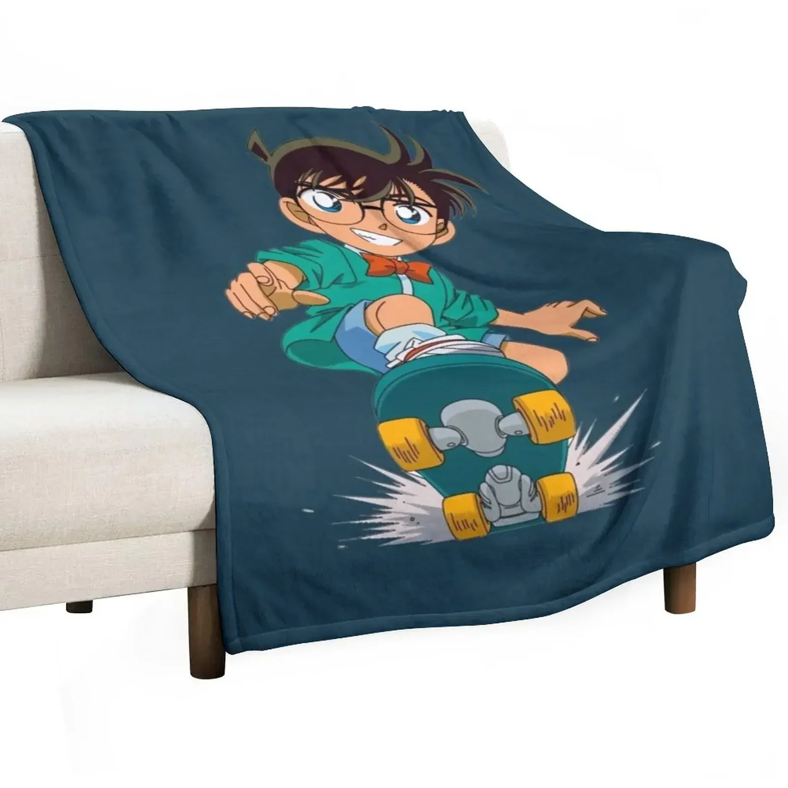 

Detective Conan Edogawa : case closed Throw Blanket Hairy Single Bed linens Tourist Blankets