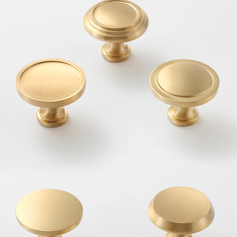 Cabinet Door Hardware Kitchen Cabinet Knob 1pc Brass Cabinet Knob Pull for Cabinet Knob Pull Hardware Handle, Brushed Brass pull
