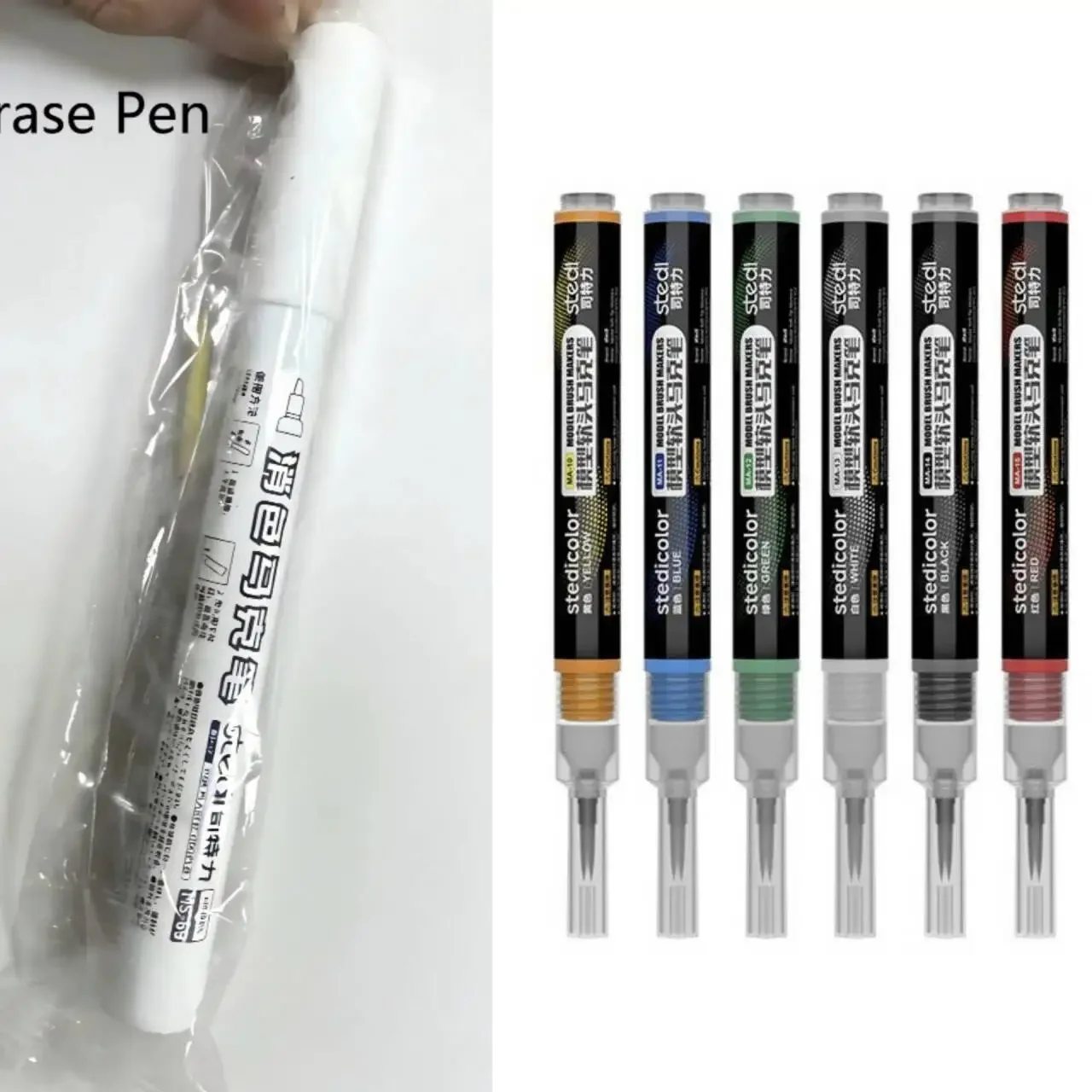 Stedi MA10 MA15 Acryl-Farbmarker mit Frontventil und Weicher Spitze, Wasserbasiert für Gunpla, Mecha-Figuren, DIY-Hobby, Malerei und Färbung – Detail 22