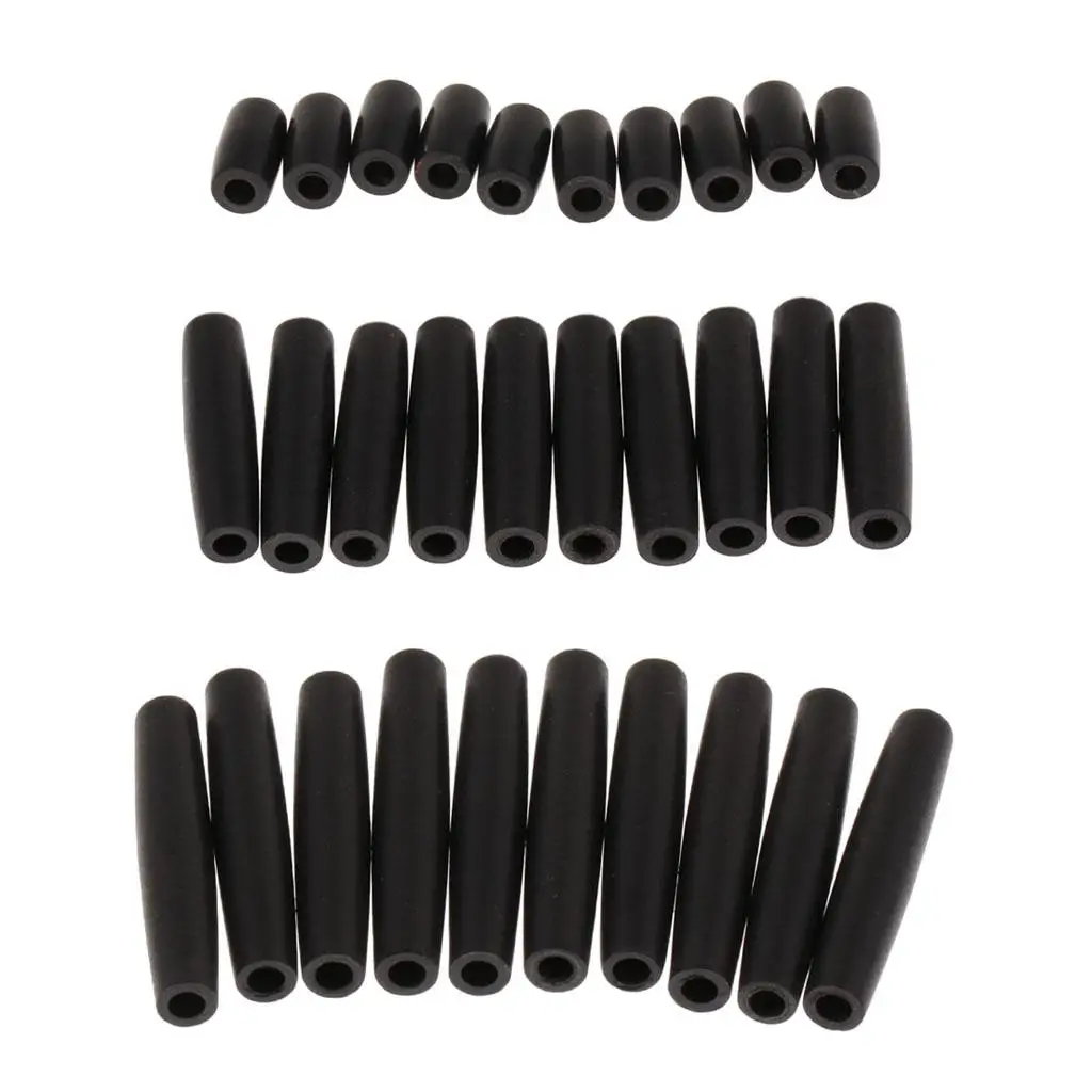 Pack of 10 Durable Plastic Saxophone Sax Connecting Joint Piece DIY Black