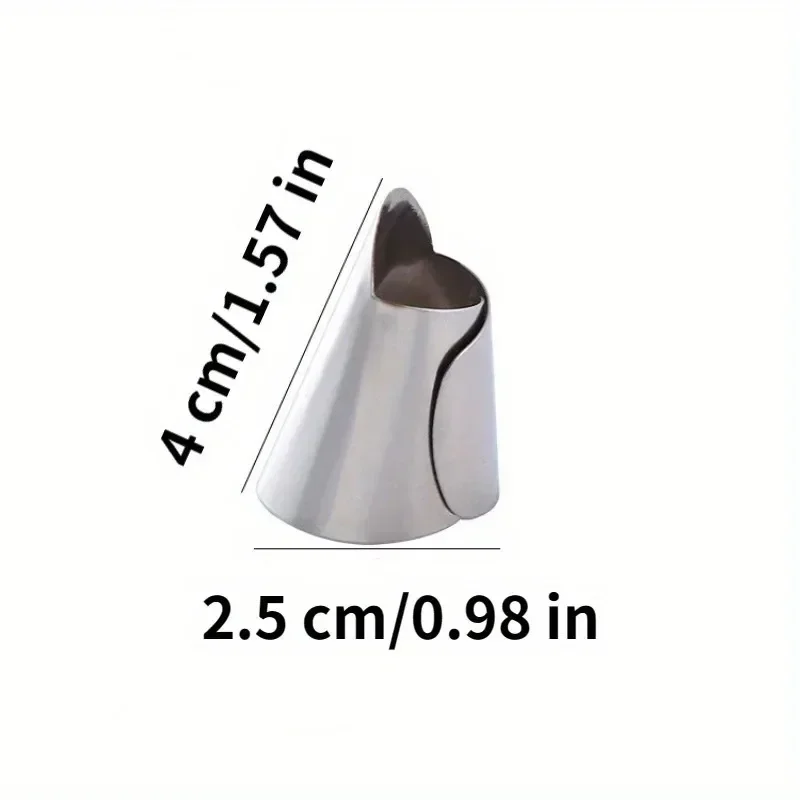 1PC Stainless Steel Finger Protector for Peeling Garlic and Trimming Beans The Ultimate Finger Multi-Tool Say Goodbye to Painful